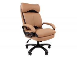 Офисное кресло Chairman 505 экопремиум бежевый (черный пластик)