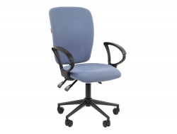 Офисное кресло Chairman 9801 Россия ткань T02 голубой Black