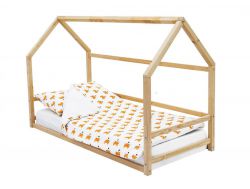 Детская кровать-домик Монтессори Svogen натура