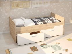 Кровать Умка К-001 с белыми ящиками