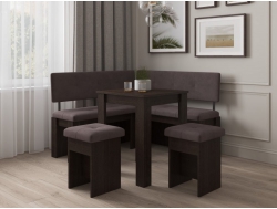 Кухонный уголок комплект 1200 Дуб венге/Bora 01