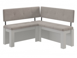 Кухонный уголок 1250 Белый/Bora 03