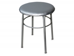 Табурет круглый ДХ-10 цвет серебро