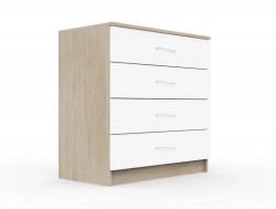 Комод Космос Нэо с 4-мя ящиками Дуб сонома-Белый