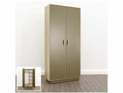 Шкаф комбинированный закрытый (О-12) Eclectic lite Дуб рокпайл-Мокко