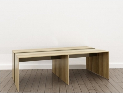 Стол для переговоров (О-4) Eclectic lite Дуб рокпайл-Мокко