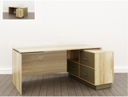 Стол дизайн Правый (О-5) Eclectic lite Дуб рокпайл-Мокко