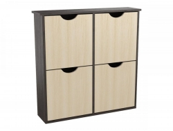 Обувница-900 4-секции Венге/Млечный дуб