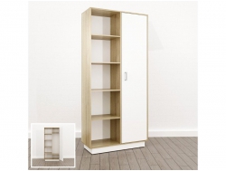 Шкаф комбинированный Правый (О-14) Eclectic lite Дуб рокпайл-белый