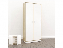 Шкаф комбинированный закрытый (О-12) Eclectic lite Дуб рокпайл-белый