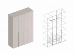 Шкаф Тефия 4-створки для одежды 1500